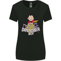 The Little Drummer Boy Funny Drumming Drum Womens Wider Cut T-Shirt Black