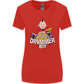 The Little Drummer Boy Funny Drumming Drum Womens Wider Cut T-Shirt Red