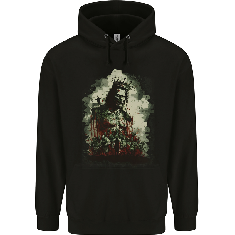 The Lord of Zombies Halloween Mens 80% Cotton Hoodie Black