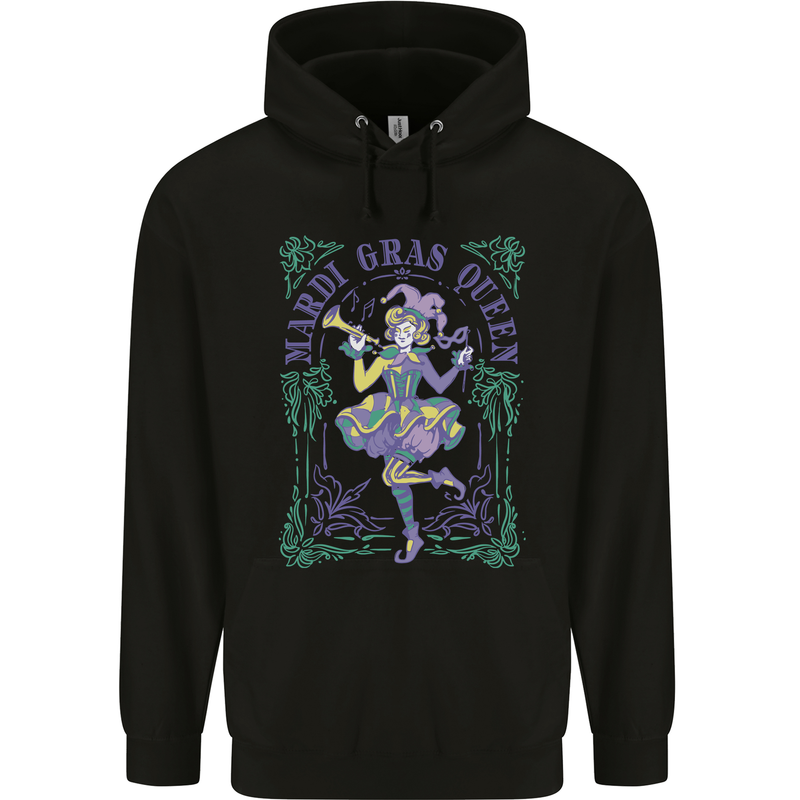 The Mardi Gras Queen Childrens Kids Hoodie Black
