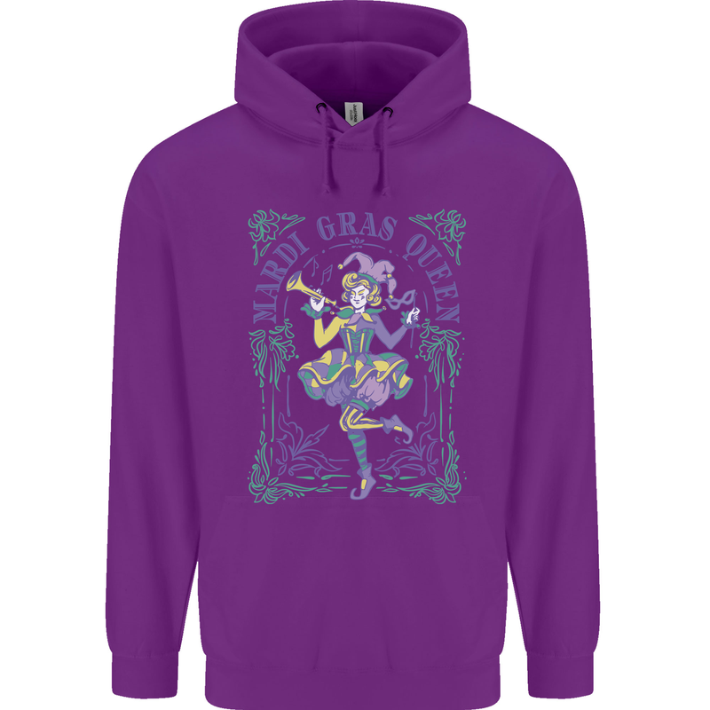The Mardi Gras Queen Childrens Kids Hoodie Purple