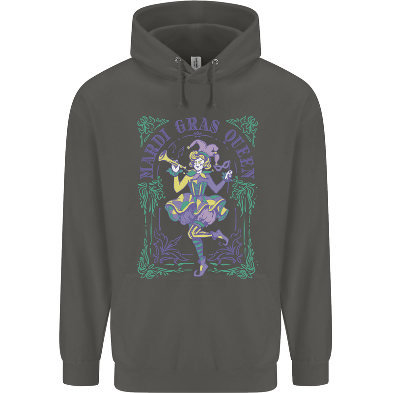 The Mardi Gras Queen Childrens Kids Hoodie Storm Grey