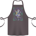The Mardi Gras Queen Cotton Apron 100% Organic Dark Grey