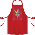 The Mardi Gras Queen Cotton Apron 100% Organic Red