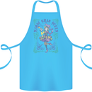 The Mardi Gras Queen Cotton Apron 100% Organic Turquoise