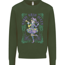The Mardi Gras Queen Kids Sweatshirt Jumper Forest Green