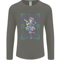 The Mardi Gras Queen Mens Long Sleeve T-Shirt Charcoal