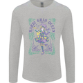 The Mardi Gras Queen Mens Long Sleeve T-Shirt Sports Grey