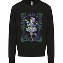 The Mardi Gras Queen Mens Sweatshirt Jumper Black