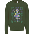 The Mardi Gras Queen Mens Sweatshirt Jumper Forest Green
