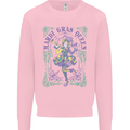 The Mardi Gras Queen Mens Sweatshirt Jumper Light Pink