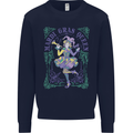 The Mardi Gras Queen Mens Sweatshirt Jumper Navy Blue