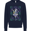 The Mardi Gras Queen Mens Sweatshirt Jumper Navy Blue