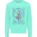 The Mardi Gras Queen Mens Sweatshirt Jumper Peppermint