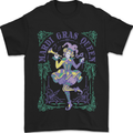The Mardi Gras Queen Mens T-Shirt 100% Cotton Black