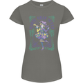 The Mardi Gras Queen Womens Petite Cut T-Shirt Charcoal