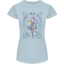 The Mardi Gras Queen Womens Petite Cut T-Shirt Light Blue