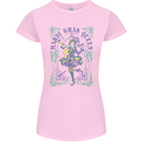 The Mardi Gras Queen Womens Petite Cut T-Shirt Light Pink