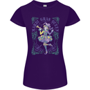 The Mardi Gras Queen Womens Petite Cut T-Shirt Purple