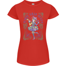 The Mardi Gras Queen Womens Petite Cut T-Shirt Red