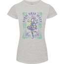 The Mardi Gras Queen Womens Petite Cut T-Shirt Sports Grey