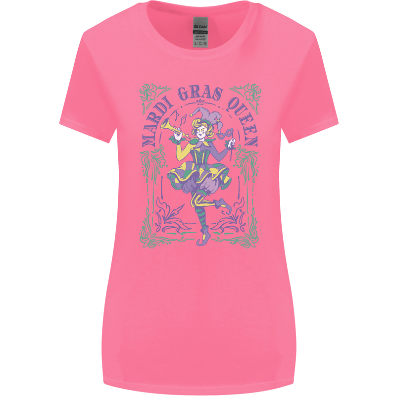 The Mardi Gras Queen Womens Wider Cut T-Shirt Azalea