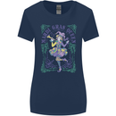 The Mardi Gras Queen Womens Wider Cut T-Shirt Navy Blue