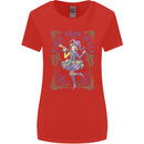 The Mardi Gras Queen Womens Wider Cut T-Shirt Red