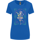 The Mardi Gras Queen Womens Wider Cut T-Shirt Royal Blue