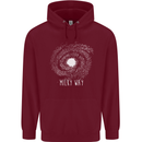 The Milky Way Astronomy Solar System Planet Childrens Kids Hoodie Maroon
