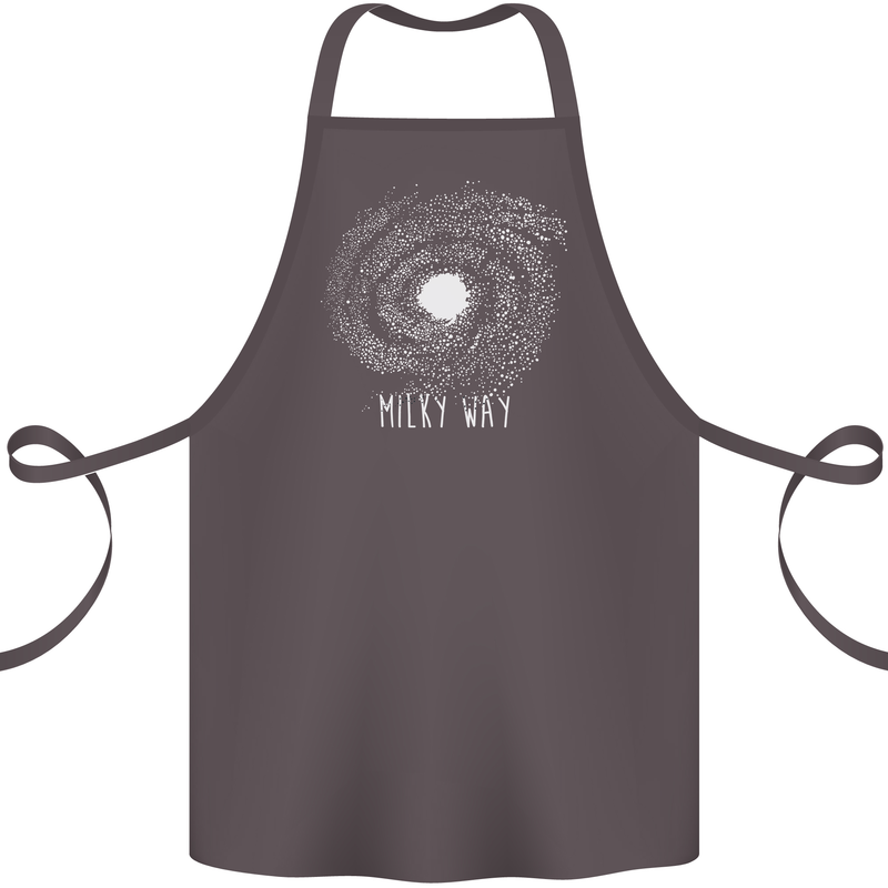 The Milky Way Astronomy Solar System Planet Cotton Apron 100% Organic Dark Grey