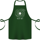 The Milky Way Astronomy Solar System Planet Cotton Apron 100% Organic Forest Green