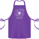 The Milky Way Astronomy Solar System Planet Cotton Apron 100% Organic Purple