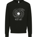 The Milky Way Astronomy Solar System Planet Kids Sweatshirt Jumper Black