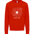 The Milky Way Astronomy Solar System Planet Kids Sweatshirt Jumper Bright Red