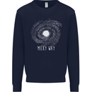 The Milky Way Astronomy Solar System Planet Kids Sweatshirt Jumper Navy Blue