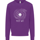 The Milky Way Astronomy Solar System Planet Kids Sweatshirt Jumper Purple