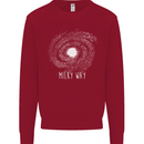The Milky Way Astronomy Solar System Planet Kids Sweatshirt Jumper Red