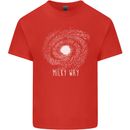 The Milky Way Astronomy Solar System Planet Kids T-Shirt Childrens Red
