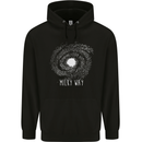 The Milky Way Astronomy Solar System Planet Mens 80% Cotton Hoodie Black