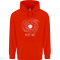 The Milky Way Astronomy Solar System Planet Mens 80% Cotton Hoodie Bright Red
