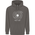 The Milky Way Astronomy Solar System Planet Mens 80% Cotton Hoodie Charcoal