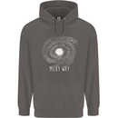 The Milky Way Astronomy Solar System Planet Mens 80% Cotton Hoodie Charcoal