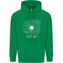 The Milky Way Astronomy Solar System Planet Mens 80% Cotton Hoodie Irish Green