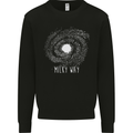 The Milky Way Astronomy Solar System Planet Mens Sweatshirt Jumper Black