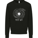 The Milky Way Astronomy Solar System Planet Mens Sweatshirt Jumper Black