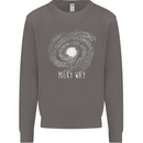 The Milky Way Astronomy Solar System Planet Mens Sweatshirt Jumper Charcoal