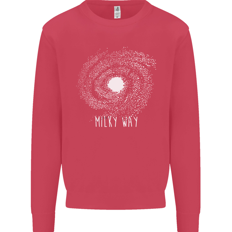 The Milky Way Astronomy Solar System Planet Mens Sweatshirt Jumper Heliconia