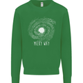 The Milky Way Astronomy Solar System Planet Mens Sweatshirt Jumper Irish Green