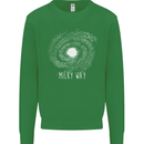 The Milky Way Astronomy Solar System Planet Mens Sweatshirt Jumper Irish Green
